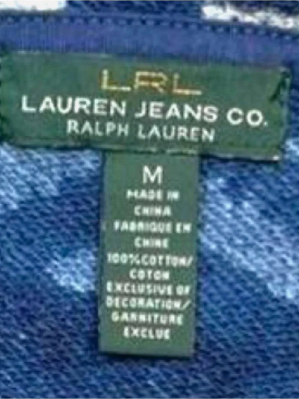 Vintage Ralph Lauren Blue Southwest Aztec Indian Toggle Button Jackets Sz M - Picture 9 of 9